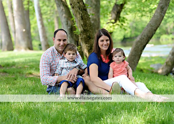 Mechanicsburg Central PA family portrait photographer outdoor children kids mother father grass trees water stream creek rocks covered bridge messiah college wildflowers wooden beams sf02