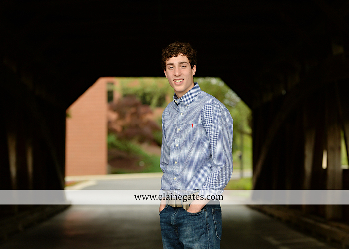 Mechanicsburg Central PA senior portrait photographer outdoor boy guy family brothers mom dad trees path field grass covered bridge messiah college track cross country running athlete at 10