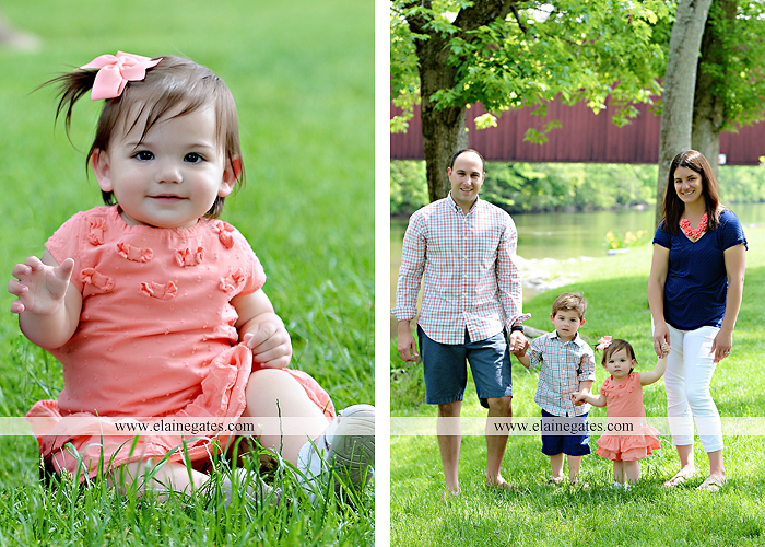 Mechanicsburg Central PA family portrait photographer outdoor children kids mother father brother sister grass trees water creek rocks covered bridge messiah college wildflowers wooden beams sf 07