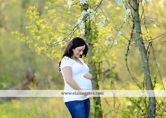 Mechanicsburg Central PA portrait photographer maternity trees grass woods forest field water stream creek baby shoes sonogram hug mnb 1