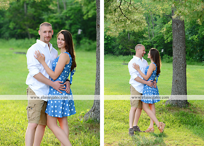 Mechanicsburg Central PA portrait photographer engagement outdoor couple  water trees grass field dock water lake fishing lure boat holding hands  picnic basket kiss path the notebook {Paige H.} « Elaine Gates Photography
