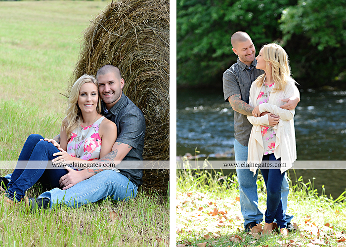 Mechanicsburg Central PA engagement portrait photographer outdoor barn  fence field trees leaves dog hockey jersey baseball jersey new york yankees  washington capitals bride groom {Haley & Mick} « Elaine Gates Photography