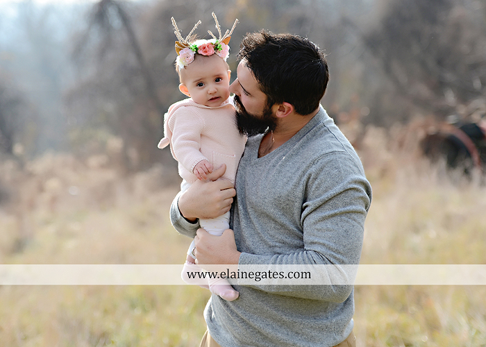Mechanicsburg Central PA family portrait photographer outdoor girl toddler baby  mother father kiss kids field barn trees ar 05