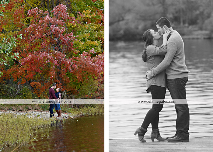 Mechanicsburg Central PA engagement portrait photographer outdoor pinchot state park water lake boat dock trees grass field path kiss aw 05