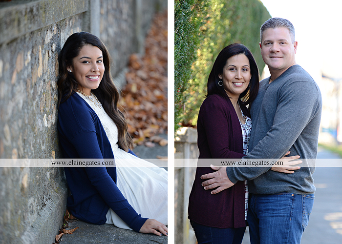 Mechanicsburg Central PA family portrait photographer outdoor girl sisters mother father leaves boiling springs lake trees wood bridge grass stone wall cc 14