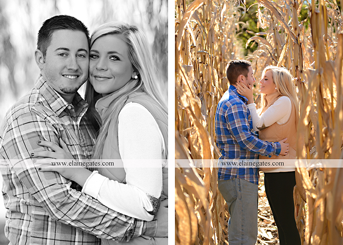 Mechanicsburg Central PA engagement portrait photographer outdoor trees corn field kiss dog dock water pinchot state park canoes ring leaves path grass kt 02