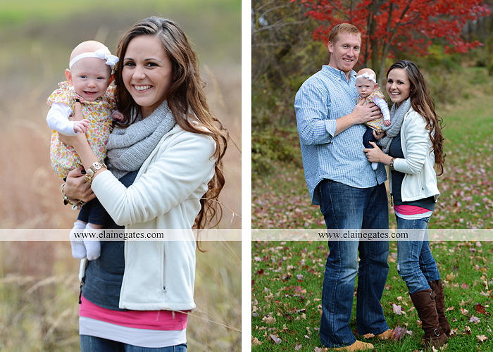 Mechanicsburg Central PA family portrait photographer outdoor baby girl daughter mother father grass trees water stream creek field leaves rm 03