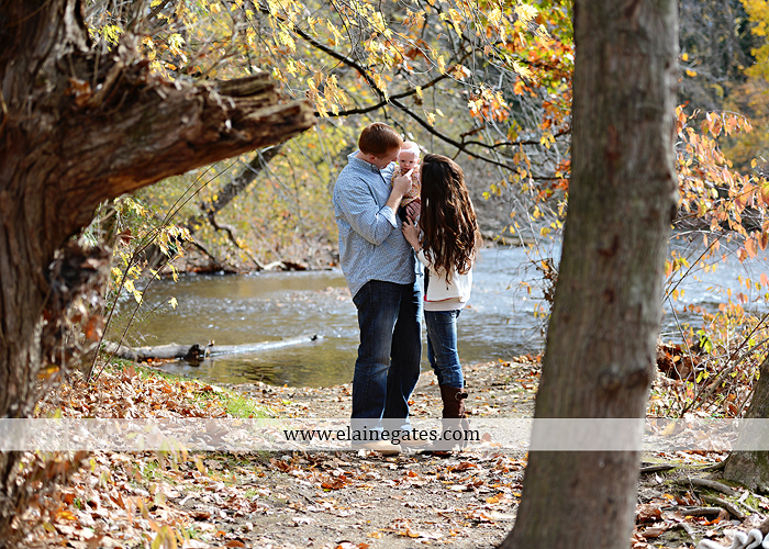 Mechanicsburg Central PA family portrait photographer outdoor baby girl daughter mother father grass trees water stream creek field leaves rm 06
