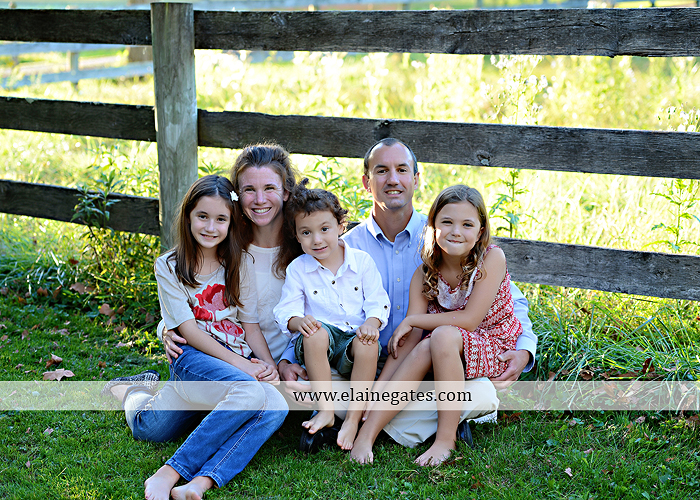 Mechanicsburg Central PA family portrait photographer outdoor children boy girls son daughters mother father husband wife grass road fence water stream creek leaves fall mf 12