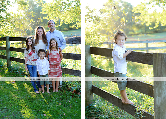 Mechanicsburg Central PA family portrait photographer outdoor children boy girls son daughters mother father husband wife grass road fence water stream creek leaves fall mf 13