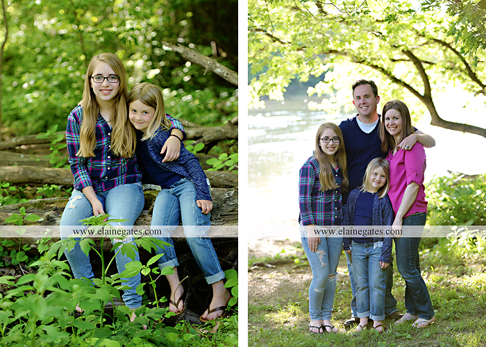 Mechanicsburg Central PA family portrait photographer outdoor children girls sisters mother father mom dad grass path water creek stream shore trees woods steps flowers sb 11