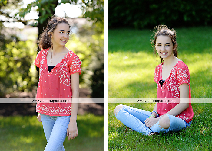Mechanicsburg Central PA kids teenager portrait photographer outdoor girl swing grass trees iron bench hw 3