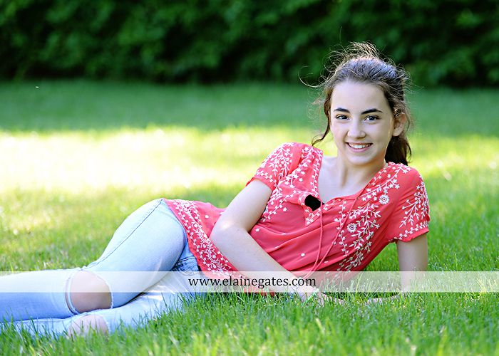 Mechanicsburg Central PA kids teenager portrait photographer outdoor girl swing grass trees iron bench hw 4