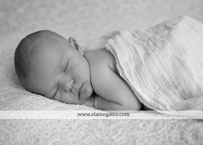 Mechanicsburg Central PA newborn baby portrait photographer girl sleeping blanket knit hat bow pink jb 15