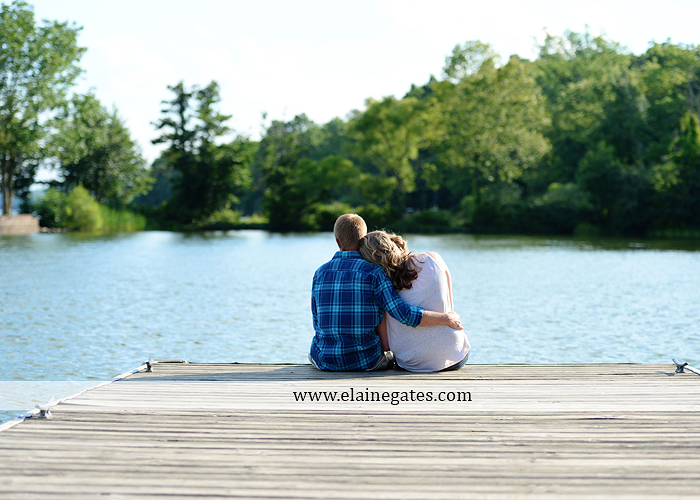 Mechanicsburg Central PA engagement portrait photographer outdoor dock water lake trees path sail boat ring hug kiss canoes pinchot state park ml 2