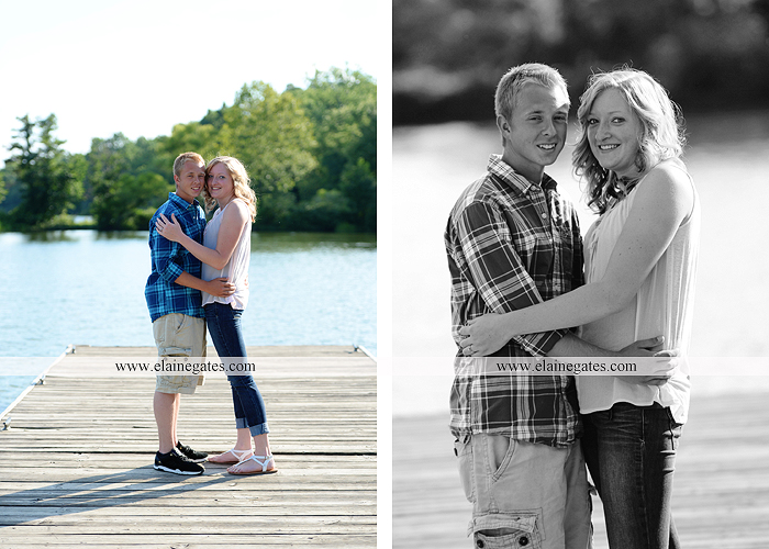 Mechanicsburg Central PA engagement portrait photographer outdoor dock water lake trees path sail boat ring hug kiss canoes pinchot state park ml 3