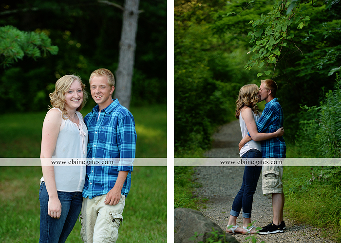 Mechanicsburg Central PA engagement portrait photographer outdoor dock water lake trees path sail boat ring hug kiss canoes pinchot state park ml 4