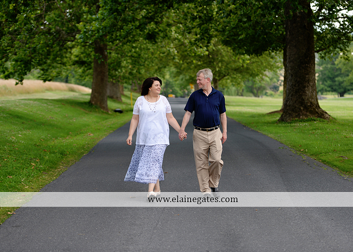 Mechanicsburg Central PA engagement portrait photographer outdoor road holding hands hug trees water creek stream kiss dr 2