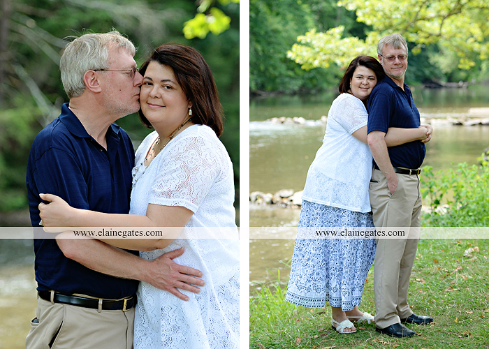Mechanicsburg Central PA engagement portrait photographer outdoor road holding hands hug trees water creek stream kiss dr 6