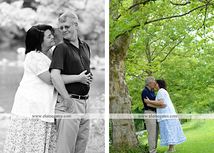 Mechanicsburg Central PA engagement portrait photographer outdoor road holding hands hug trees water creek stream kiss dr 7