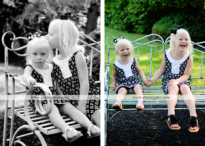 mechanicsburg-central-pa-family-portrait-photographer-outdoor-father-mother-daughters-sisters-siblings-iron-bench-wooden-swing-wildflowers-grass-holding-hands-hug-kw-11