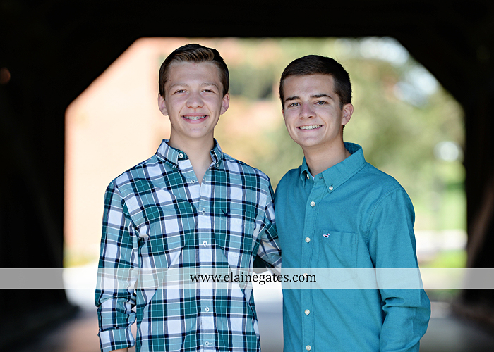 mechanicsburg-central-pa-senior-portrait-photographer-outdoor-male-guy-formal-saxophone-bridge-road-covered-bridge-messiah-college-wooden-beam-trees-brothers-mother-jy-6
