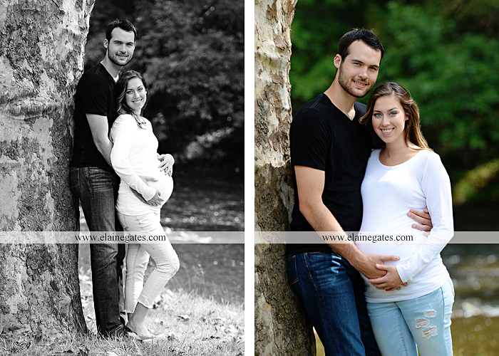 mechanicsburg-central-pa-portrait-photographer-maternity-outdoor-mother-father-road-hay-bale-tree-water-creek-stream-fence-baby-belly-hug-kiss-holding-hands-cl-3