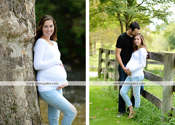 mechanicsburg-central-pa-portrait-photographer-maternity-outdoor-mother-father-road-hay-bale-tree-water-creek-stream-fence-baby-belly-hug-kiss-holding-hands-cl-5