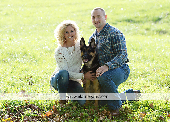 mechanicsburg-central-pa-engagement-portrait-photographer-outdoor-couple-love-hug-kiss-ring-holding-hands-road-field-hay-bale-sunset-tree-fence-water-creek-stream-shore-dog-wildflowers-ce02