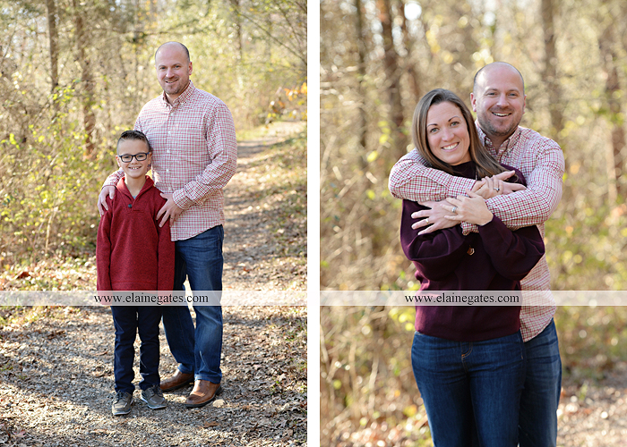 Mechanicsburg Central PA family portrait photographer outdoor son daughter  brother sister mother father mom dad woods trees fall water lake Pinchot  state park dock {Christina V.} « Elaine Gates Photography