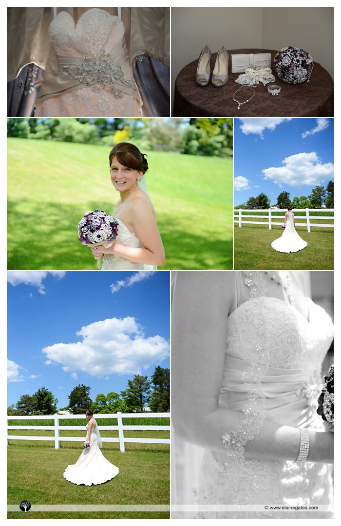 Liberty Forge Wedding Black Purple Corsage Bouquet jd -1