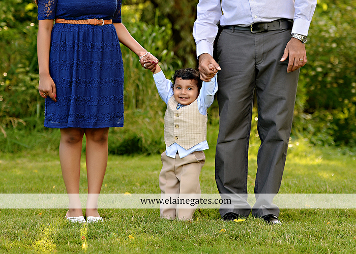 Mechanicsburg Central PA baby child portrait photographer boy outdoor family mom dad mother father grass dog trees field covered bridge messiah college kiss sj07