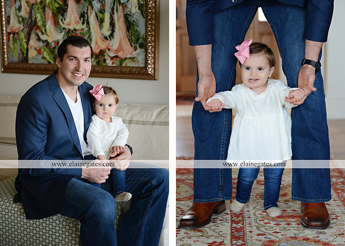 Mechanicsburg Central PA baby child portrait photographer girl indoor chair mother father dog family rug kiss couch js 3