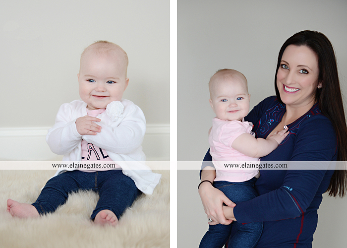 Mechanicsburg Central PA baby child portrait photographer girl indoor hardwood floor rug nursery chair mother father feet toes rb 3