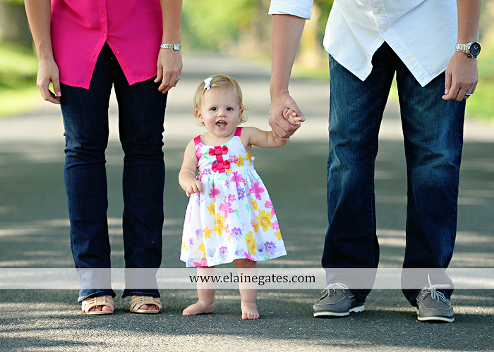 Mechanicsburg Central PA baby child portrait photographer girl outdoor family mom dad daughter road trees grass kiss stuffed animal field jt 1