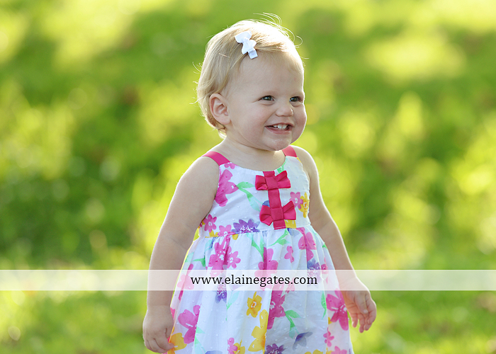 Mechanicsburg Central PA baby child portrait photographer girl outdoor family mom dad daughter road trees grass kiss stuffed animal field jt 4