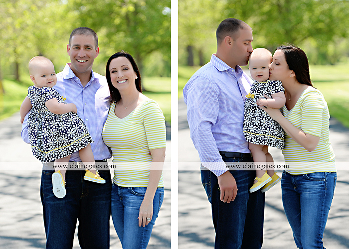 Mechanicsburg Central PA baby child portrait photographer girl outdoor road mother father grass trees tutu 1st birthday one year old water stream creek mb 1