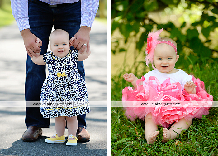 Mechanicsburg Central PA baby child portrait photographer girl outdoor road mother father grass trees tutu 1st birthday one year old water stream creek mb 3