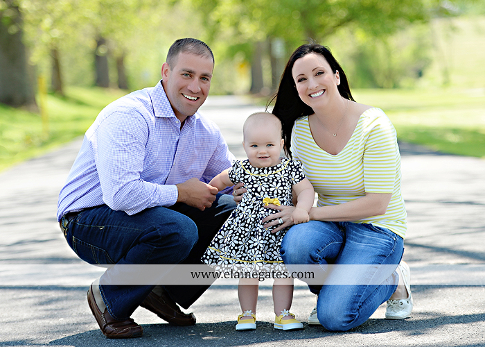 Mechanicsburg Central PA baby child portrait photographer girl outdoor road mother father grass trees tutu 1st birthday one year old water stream creek mb 4