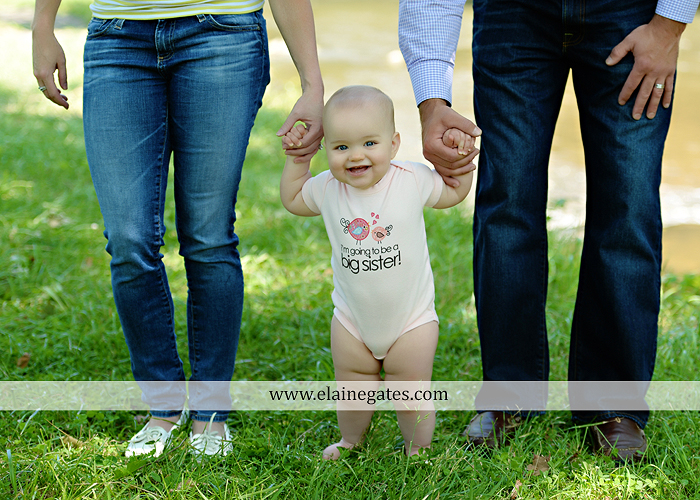 Mechanicsburg Central PA baby child portrait photographer girl outdoor road mother father grass trees tutu 1st birthday one year old water stream creek mb 5