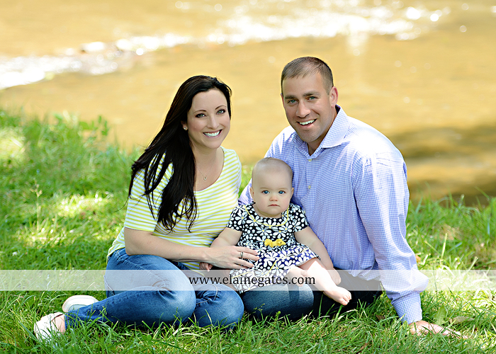Mechanicsburg Central PA baby child portrait photographer girl outdoor road mother father grass trees tutu 1st birthday one year old water stream creek mb 6
