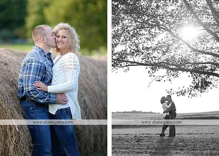 mechanicsburg-central-pa-engagement-portrait-photographer-outdoor-couple-love-hug-kiss-ring-holding-hands-road-field-hay-bale-sunset-tree-fence-water-creek-stream-shore-dog-wildflowers-ce04