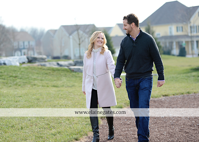 Mechanicsburg Central PA engagement portrait photographer outdoor grass trees stone path hug holding hands rocks az 4 (1)