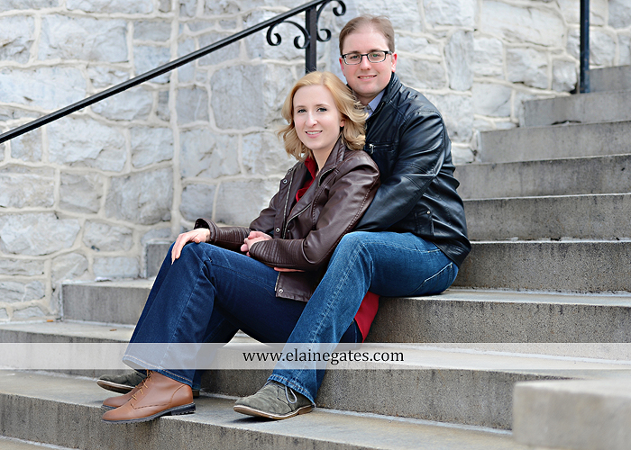 Mechanicsburg Central PA engagement portrait photographer outdoor harrisburg city steps market street bridge stone wall brick wall ring civic club rl 01