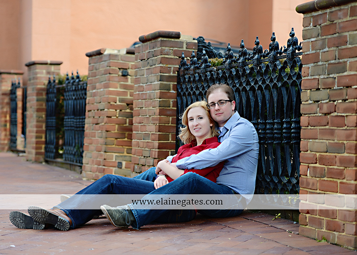 Mechanicsburg Central PA engagement portrait photographer outdoor harrisburg city steps market street bridge stone wall brick wall ring civic club rl 06