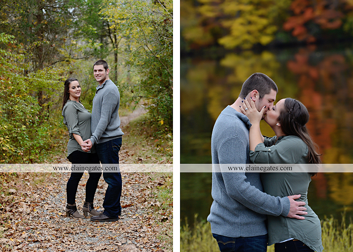 Mechanicsburg Central PA engagement portrait photographer outdoor pinchot state park water lake boat dock trees grass field path kiss aw 08