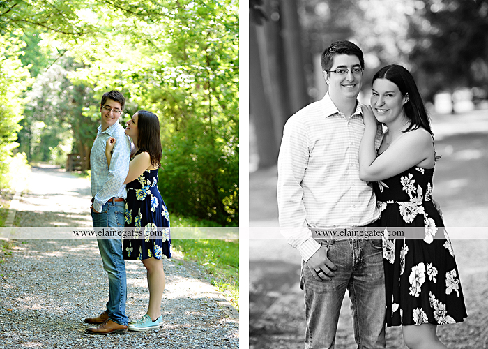 Mechanicsburg Central PA engagement portrait photographer outdoor water stream creek trees path bridge covered bridge messiah college hug kiss tt 4