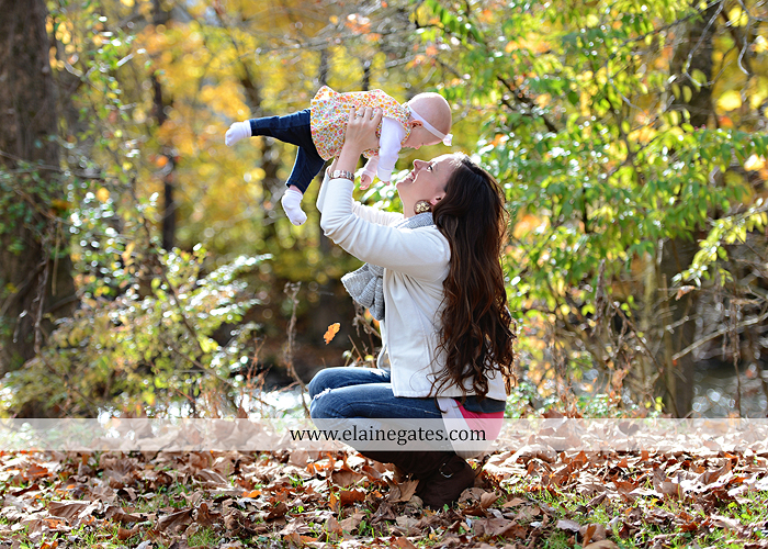 Mechanicsburg Central PA family portrait photographer outdoor baby girl daughter mother father grass trees water stream creek field leaves rm 07