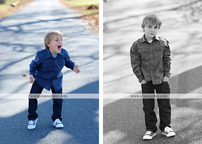 Mechanicsburg Central PA family portrait photographer outdoor boy brothers sons father mother husband wife road fence leaves water stream creek hay bale shore rocks es 01