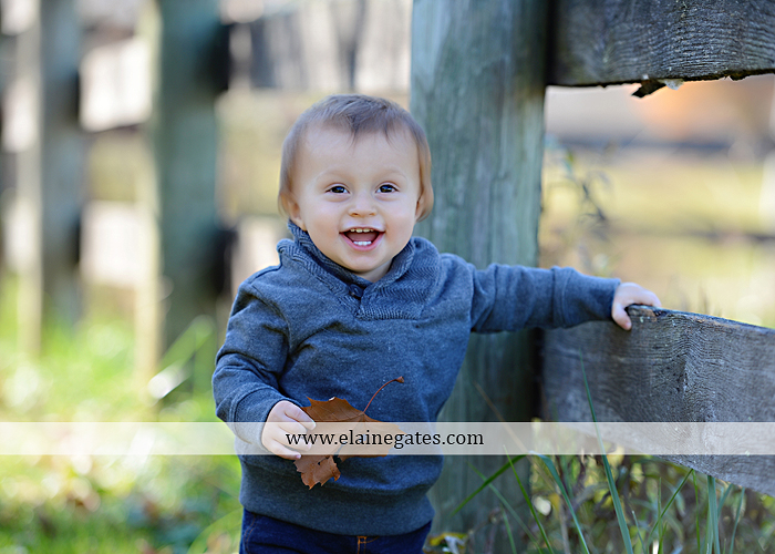 Mechanicsburg Central PA family portrait photographer outdoor boy brothers sons father mother husband wife road fence leaves water stream creek hay bale shore rocks es 07